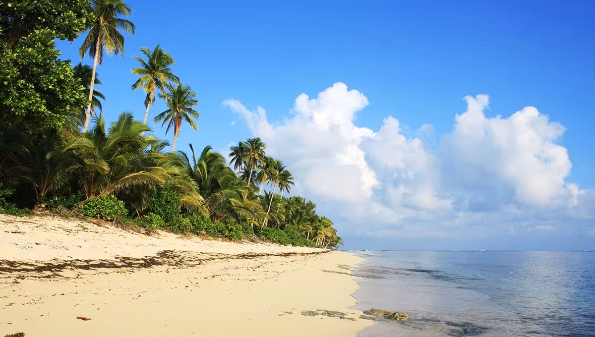 white sand beach siargao island Santa Monica